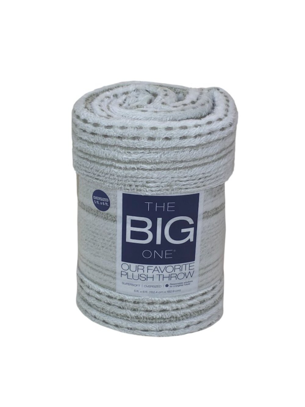 The Big One Oversized Plush Throw Blanket 5'x 6' Green Eyelash Supersoft & Cozy